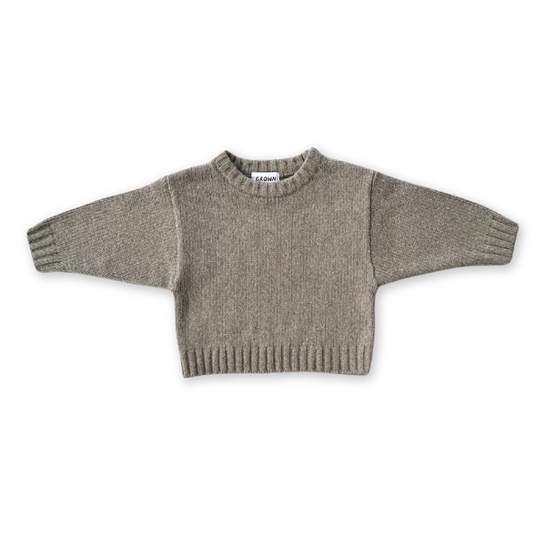 Merino Blend Everyday Pull Over - Grey