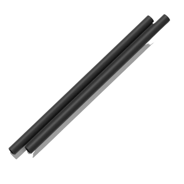 Silicone Straw 2 pack | Black