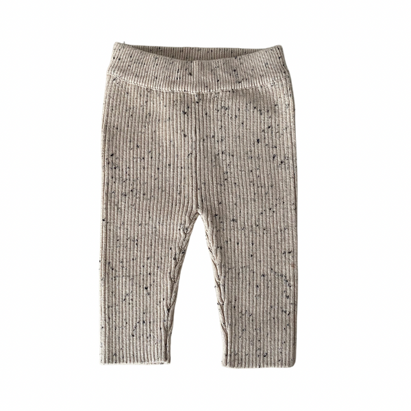 Lupa and Sol Essential Ribbed Leggings | Stone Speckle