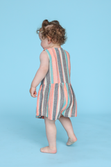 Grown Summer Stripe Cotton Romper