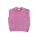 Ladies Jersey Knit Vest - Raspberry
