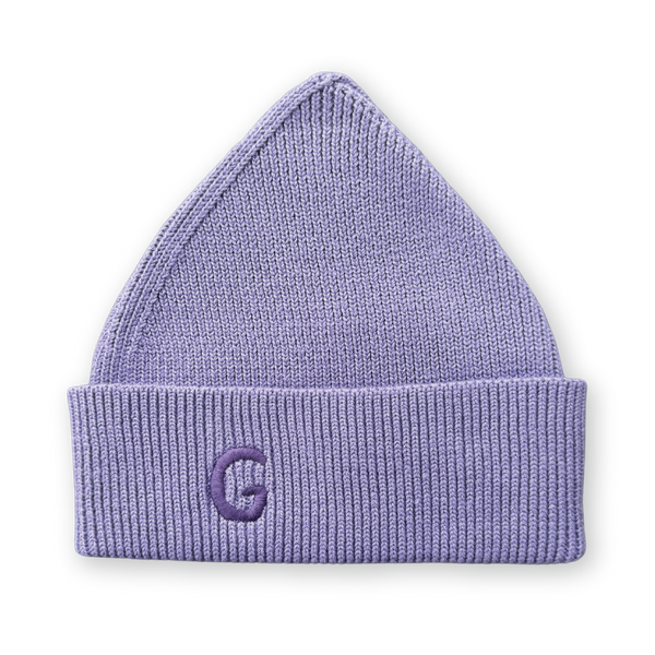Organic Ribbed Super Pixie Beanie - Mauve