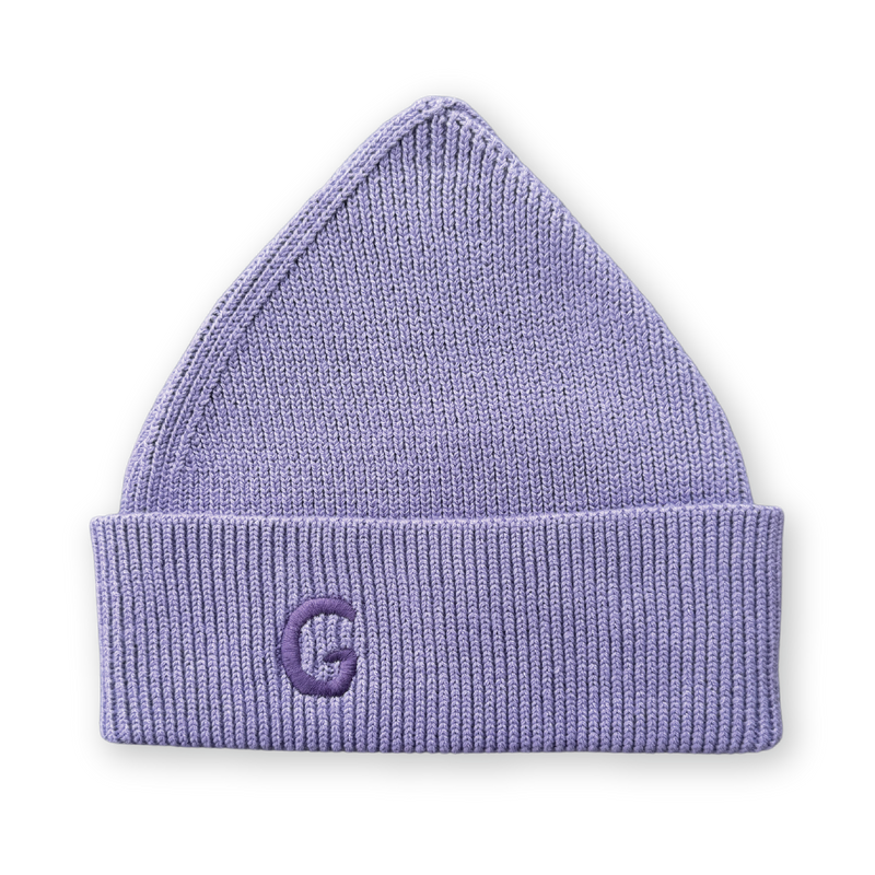 Organic Ribbed Super Pixie Beanie - Mauve