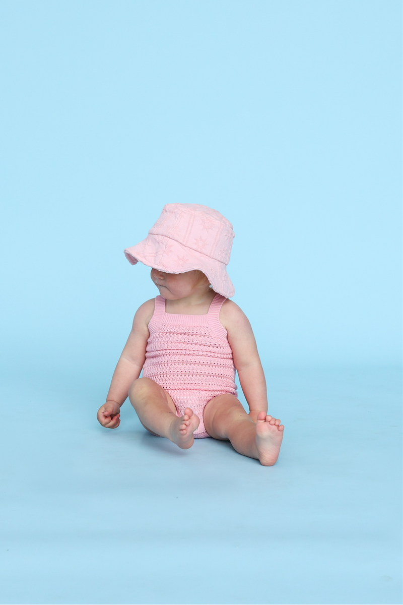 Grown Knitted Organic Singletsuit - Blossom