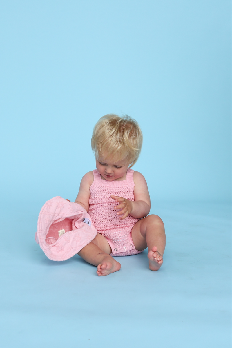 Grown Knitted Organic Singletsuit - Blossom