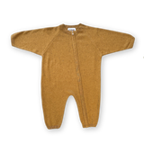 Organic Essential Zip Starsuit - Golden Speckle