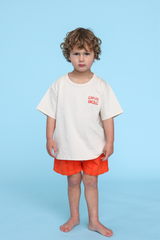 Grown Terry Shorts - Blocks Rosso