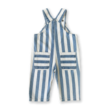 Grown Denim Stripe Overalls