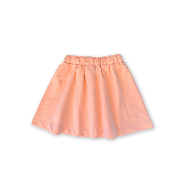 Organic French Terry Shell Skirt - Peachy