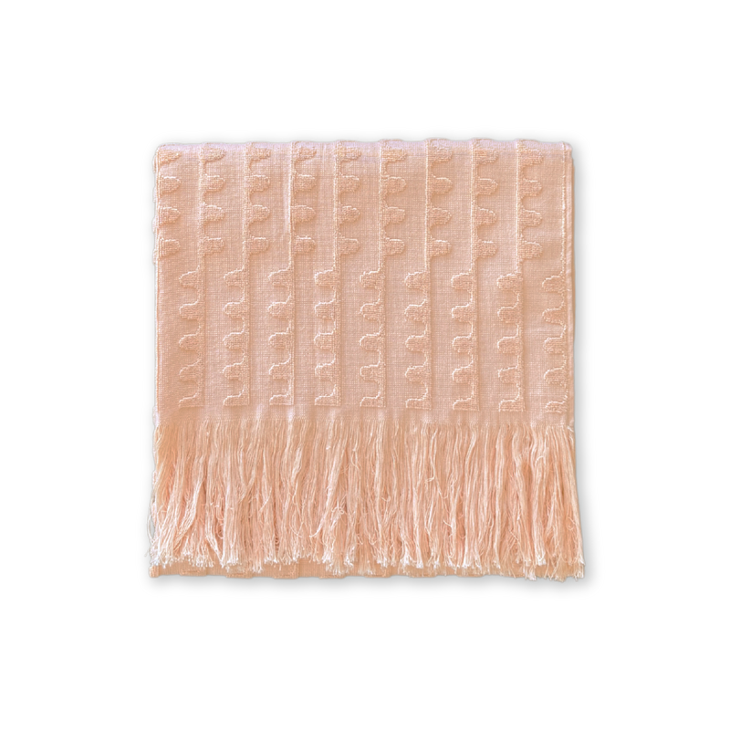 Flow Terry Beach Towel - Peachy