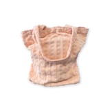 Terry Towelling Flow Beach Tote - Peachy