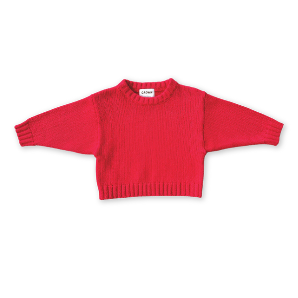 Merino Blend Everyday Pull Over - Flame
