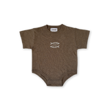 Organic Sardine Oversized Romper - Mud