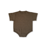 Organic Sardine Oversized Romper - Mud