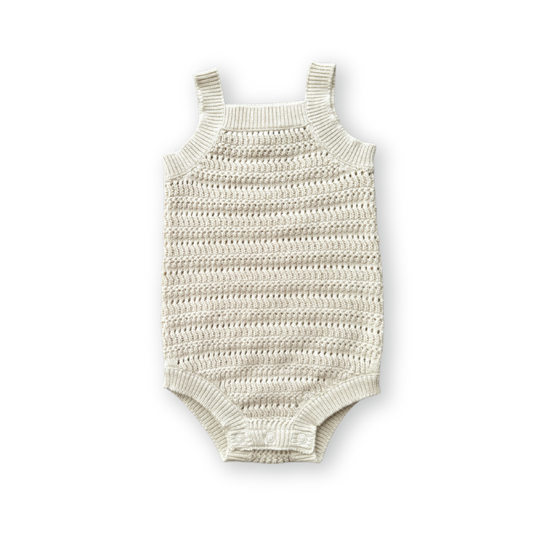 Grown Knitted Organic Singletsuit - Dune