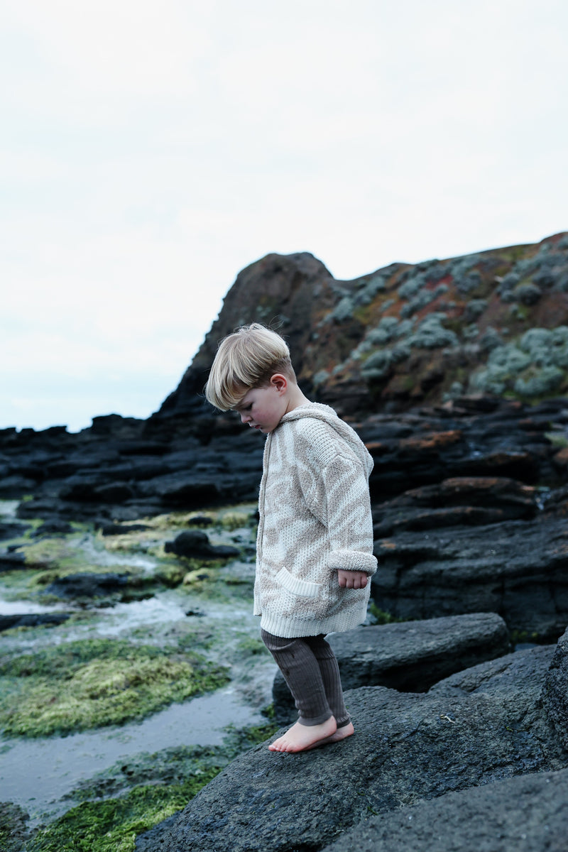 Grown Teddy Ripple Jacket - Stone