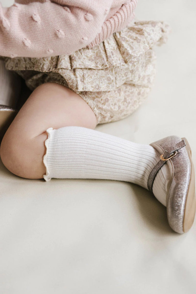 Jamie Kay Natalie Frill Knee High Socks | Rosewater