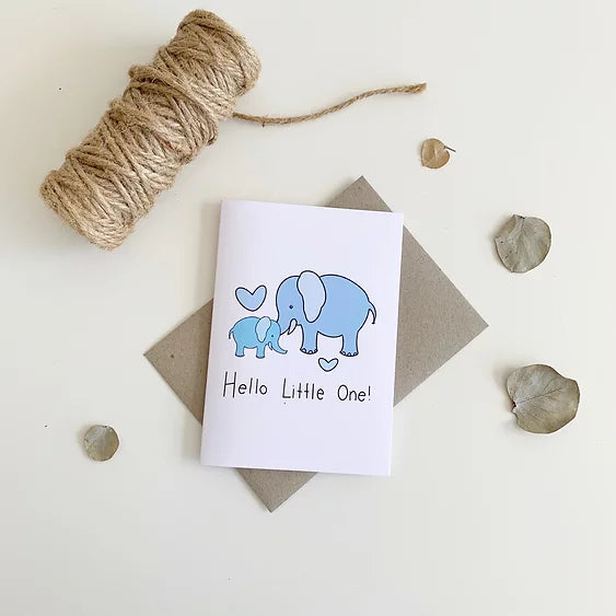 Plantable Seed Card- Hello Little One Elephant