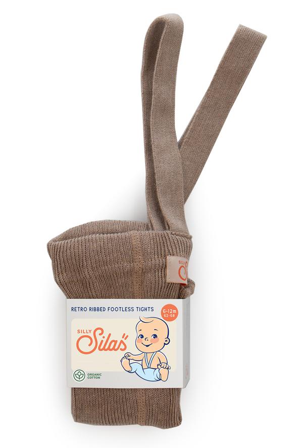 Silly Silas Footless Tights- Cocoa Blend