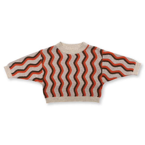 Grown Knitted Pull Over - Wave