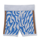 Grown Scallop Bike Shorts - Aqua