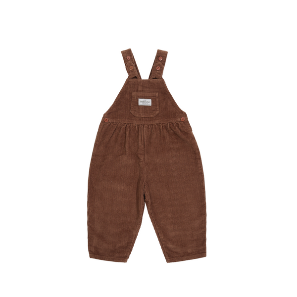 Goldie and Ace Sammy Corduroy Overalls | Brown