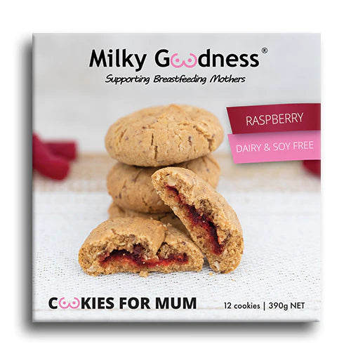 Milky Goodness Raspberry Lactation Cookies