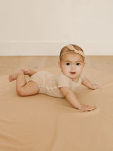 Quincy Mae 2 pack Bodysuits | Blossom and Apricot Stripe