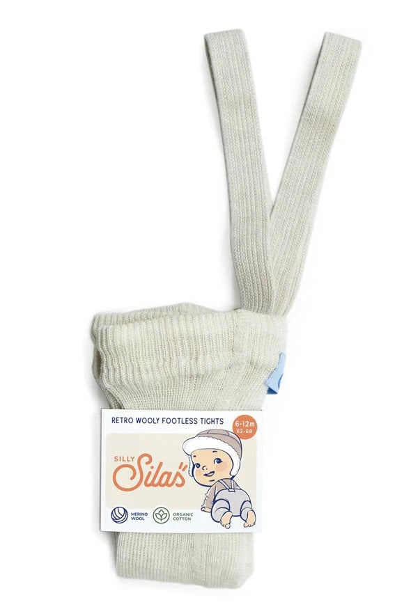 Silly SIlas Wooly Footless Tights | Cream