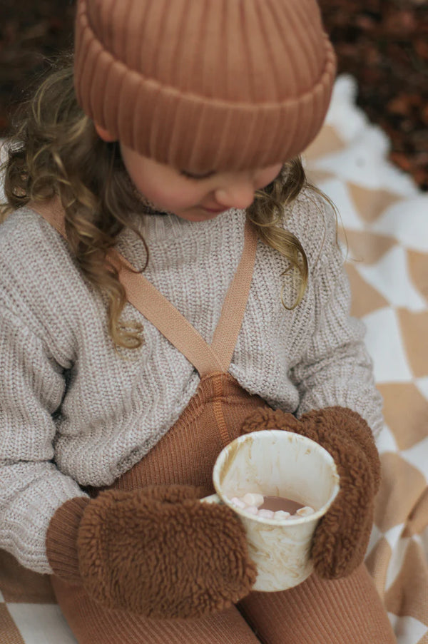 Silly Silas Wooly Footless Tights | Cappucino Brown