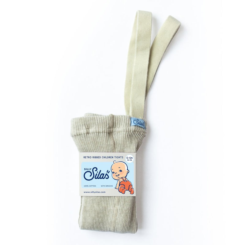 Silly Silas Footed Tights- Cream Blend