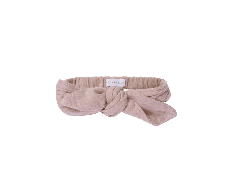 Jamie Kay Muslin Headband | Mauve Shadow