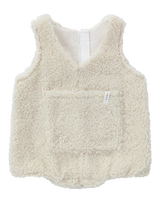 Susukoshi Teddy Boucle Romper | Milk