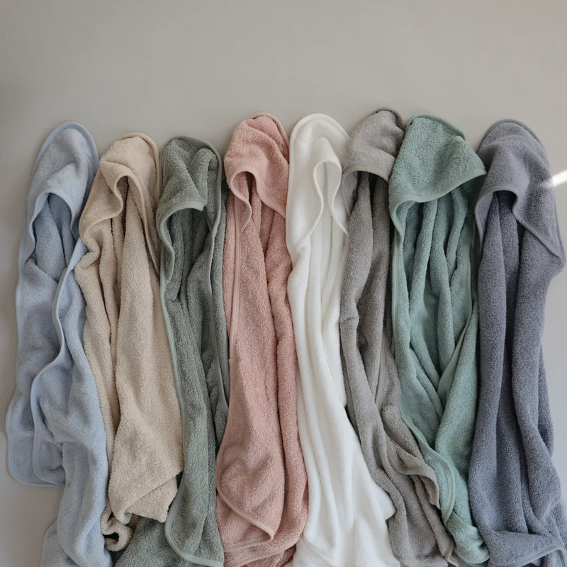Organic Cotton Baby Hooded Towel | Blush